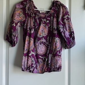 LOFT Purple top